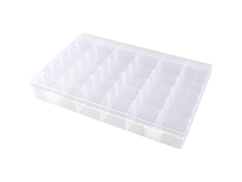 Clear Plastic Storage Box Removable 36 Grids - Image 1